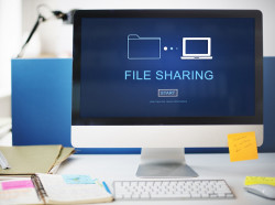 iMac mit angedeutetem File-Sharing